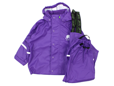 CeLaVi rainwear pants and jacket purple